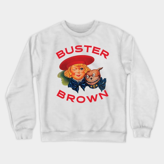 Buster Brown Crewneck Sweatshirt by MindsparkCreative